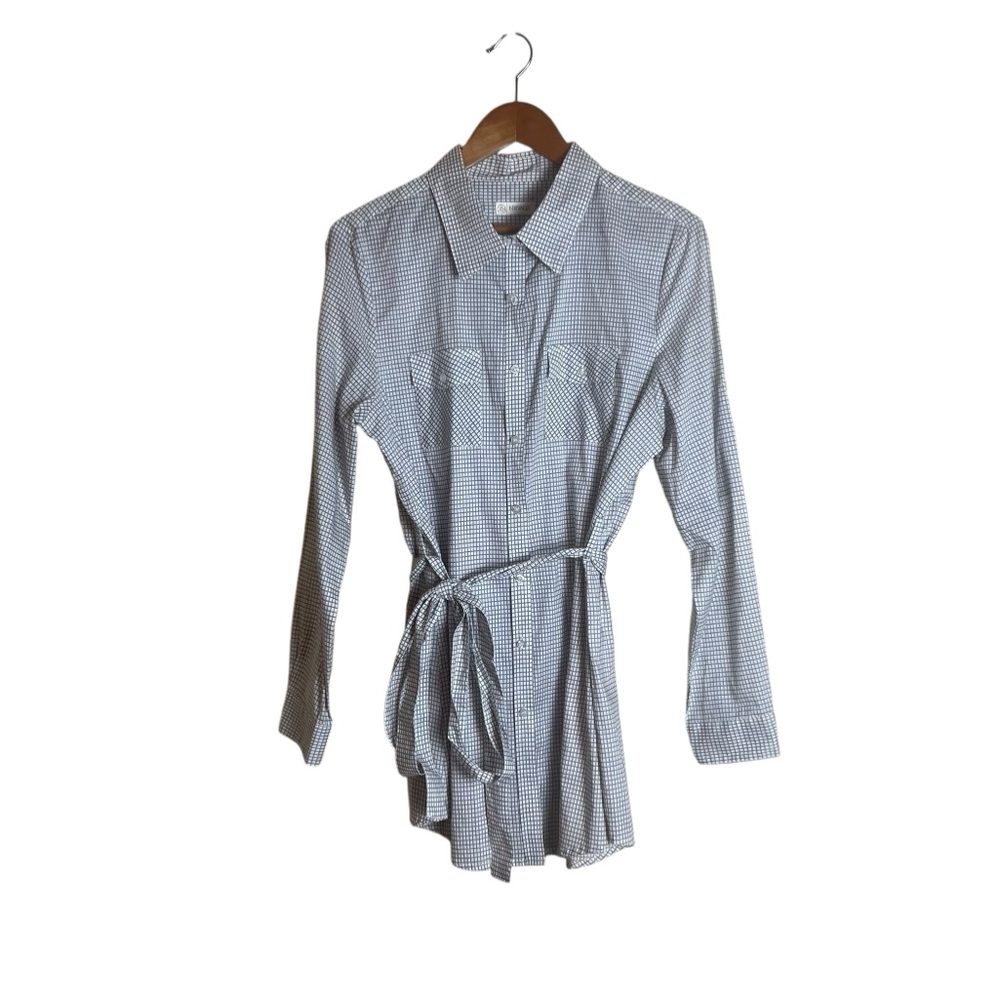 Nevada patterned belted button down‎ tunic